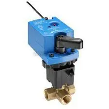 Johnson Controls VG1845AD9T4AGA Ball Valve Assembly, 3 Way, 1/2 in. Replacement MPN