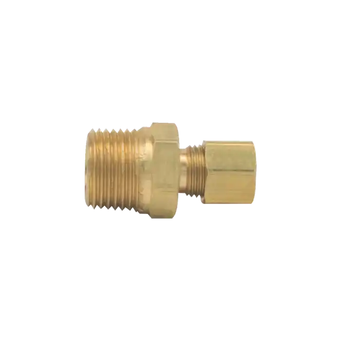 BrassCraft 68-4-2 1/4 in. O.D. Compression x 1/8 in. MIP Brass Compression Male Reducing Adapter Fitting