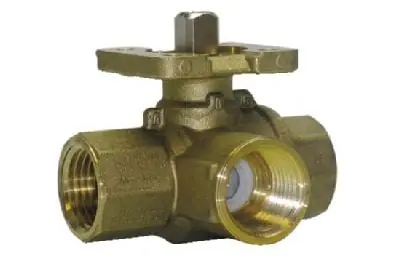 Johnson Controls VG1841DP938BGA Ball Valve Assembly 3 Way 1-1/4 in