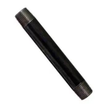 Ward 0106060 Nipple PP 3/4in MNPT 6in L STL BLK DOM