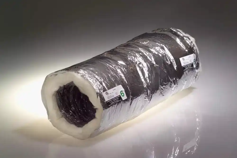 Quietflex 1285 Flex Duct Silver 12 x 25' R8 Bagged