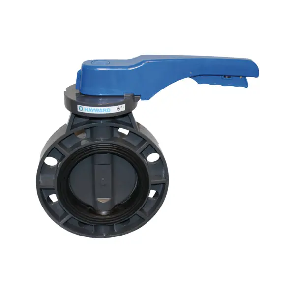 Hayward BYCN1040E1LGB 4 Butterfly Valve PVC Body PVC Disc w/EPDM Liner Lever Operator