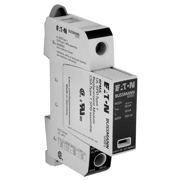 EATON BSPMA1120S2GR Surge Arrestor 120/240VAC Single Phase Protection