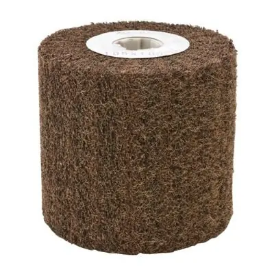 Cgw Abrasives 72118 Unmounted Non-Woven Flap Wheel With Keyhole Arbor 4 in Dia 4 in W Face 240 Grit