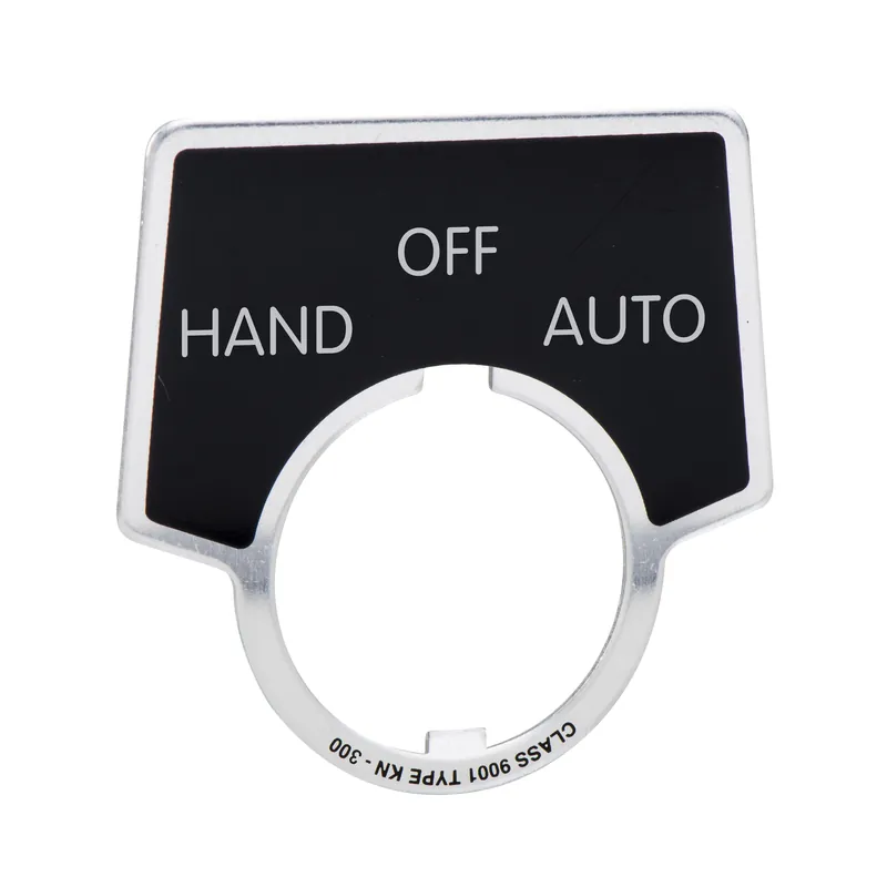 Square D 9001KN360 Harmony 9001K 30mm Aluminium Black With Silver Letters 44x50mm Marking HAND-OFF-AUTO