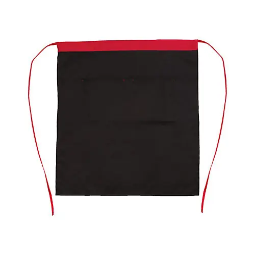 AllPoints 2363BKRD KNG 32 In Bistro Apron 2 Pockets Black