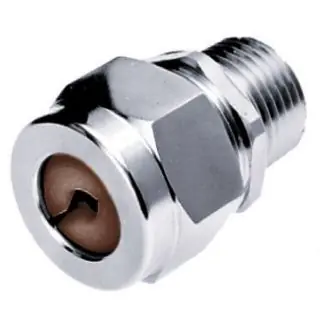 Hubbell SHC1024ZP Cord Connector 1/2 Inch Standard Duty Zinc Plated Steel