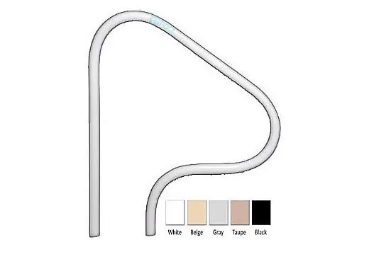 Saftron P-326-RTD-W Return to Deck Mounted 3-Bend Handrail