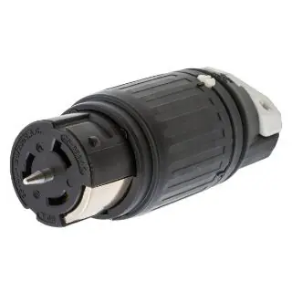 Hubbell Wiring Device-Kellems CS6364C Heavy Duty Cord Mount Locking Connector 125/250 VAC 50 A 3 Poles 4 Wires