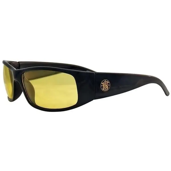 Kimberly Clark Global Safety 21305 Smith & Wesson Elite Eyewear Black Frame Amber Anti-Fog Lens