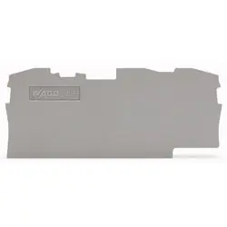 WAGO 2006-1391 End And Intermediate Plate 1 mm Thick Gray