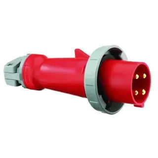 Hubbell Wiring Device-Kellems HBL460P7W HWD 60A 3-Phase 480VAC Pin & Sleeve Plug