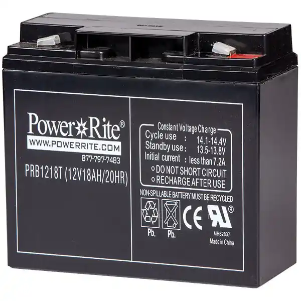 Power Rite LD1218 Battery 12V 18 Ah