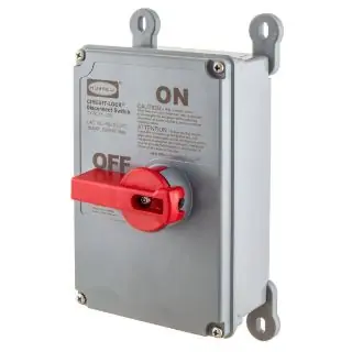 Hubbell Wiring Device-Kellems HBLDS10AC Circuit-Lock 100 Amp Non-Fusible Disconnect Switch with HBLAC1 Auxiliary Contact