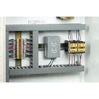 Wiring Device-Kellems DRUB15 1-Outlet 2-3-Wire Pre-Wired Standard Molded and Fabricated DIN Rail Mount Utility Box