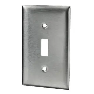 Wiring Device-Kellems SS1 Wall Plate 1 Gang 2.87 in W x 4.5 in H