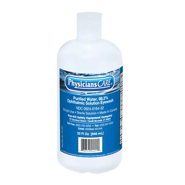 Physicians Care 24-201 Eye Flush Bottle 32 oz Replacement MPN