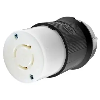 Hubbell wiring device HBL2433 HWD Grounding Heavy Duty Cord Mount Locking Connector 480 VAC 20 A L16-20R