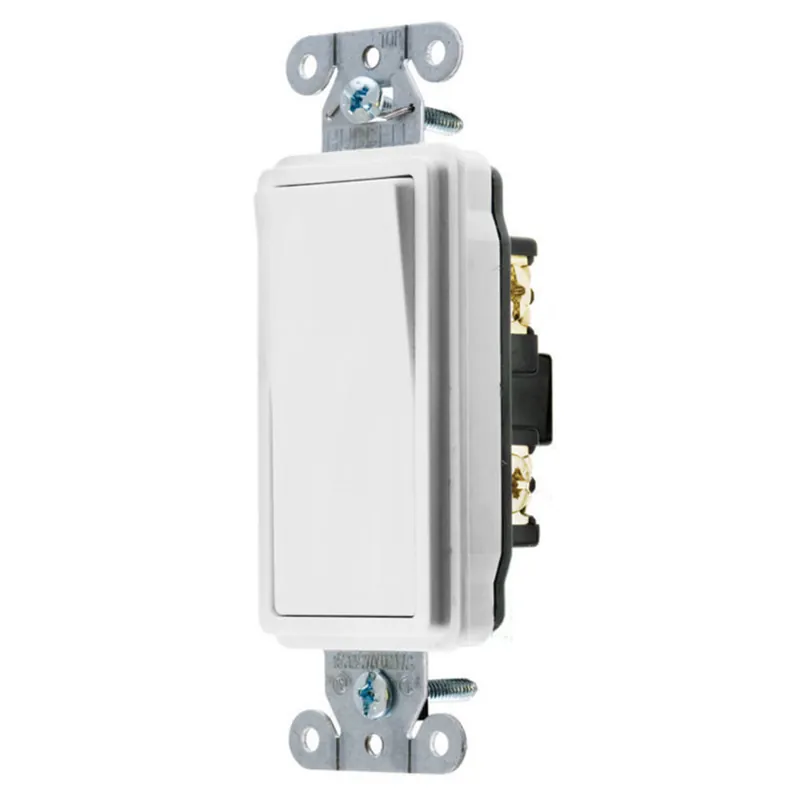 Hubbell Wiring Device-Kellems DS115W 15 Amp 120/277 VAC 1-Pole Rocker Switch