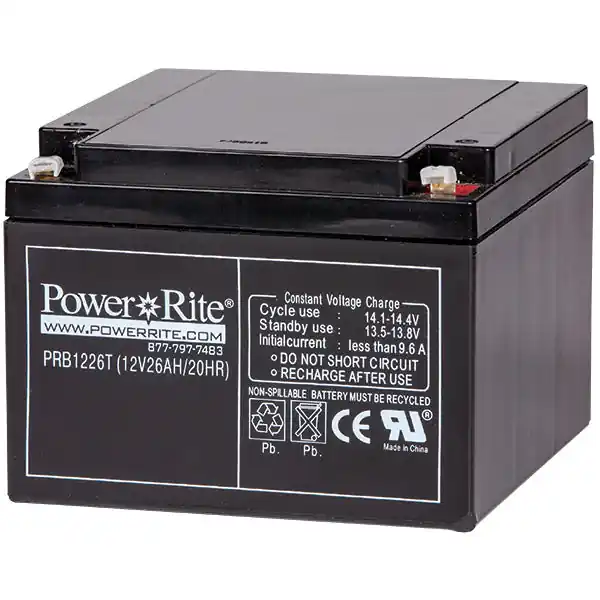 Power Rite LD1226 Battery 12V 26 Ah Replacement