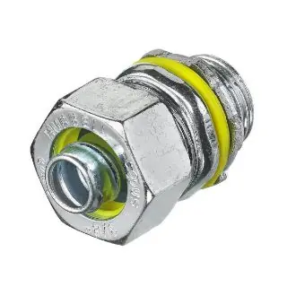 Wiring Device-Kellems H038 Non-Insulated Straight Liquid Tight Conduit Connector 3/8 in MNPT H038