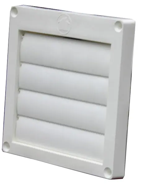 Builder's Best 110286 Vent Hood, Polypropylene Molded Plastic, 0.6 in L x 5-1/2 in W x 5-1/2 in H