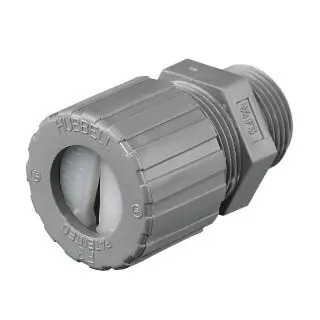 Hubbell UFC0003CR HWD 3/4 Inch Underground Feeder Straight Cord Connector