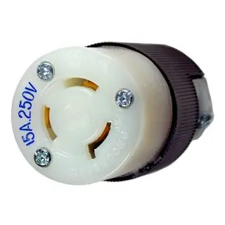 Hubbell Wiring Device-Kellems HBL4579C HWD Twist-Lock Insulgrip 250 VAC 15 A Connector Body