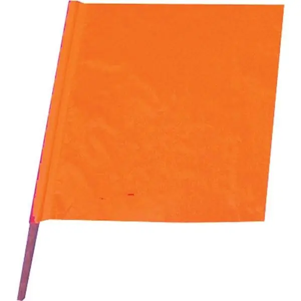 Cortina Safety 03-229-3417 All-Weather Traffic Flag 18 x 18 with 24 Dowel Replacement MPN
