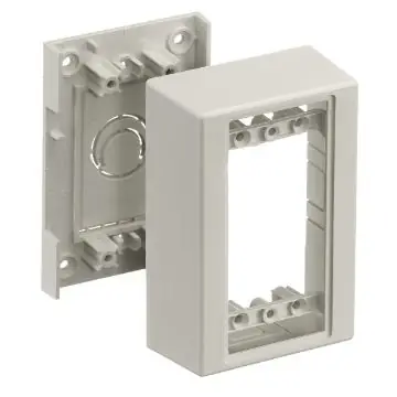 Hubbell PT12SBA HWD Non-Metallic Raceway Standard Box 1-Gang