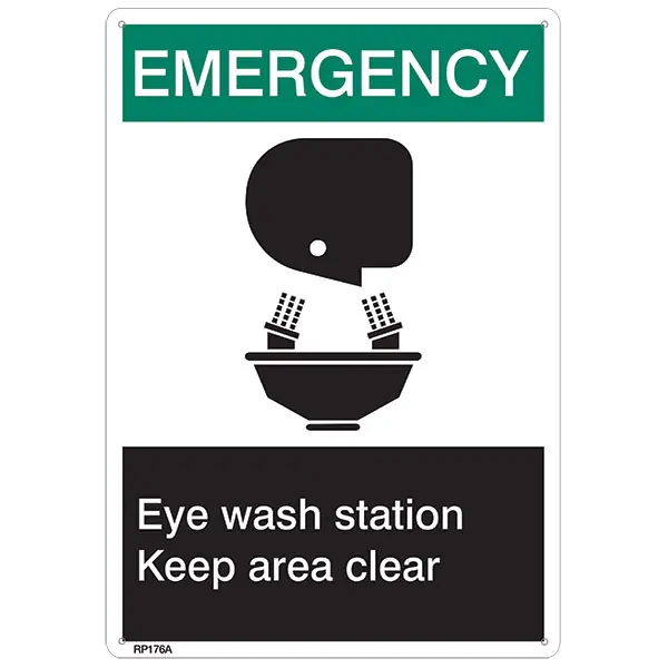 Safety Signs RP176A Emergency Eye Wash Sign