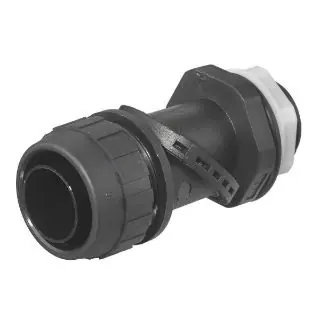 Hubbell Wiring Device-Kellems PS1009NBK Liquidtight Connector 1 Inch Non-Metallic