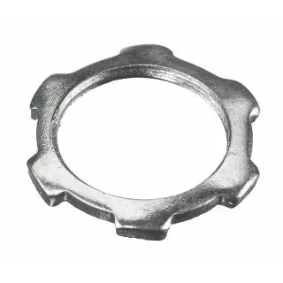 Hubbell Wiring Device-Kellems 00322001LPK50 1/2 Locknut, Zinc Plated Steel (50/Pkg)