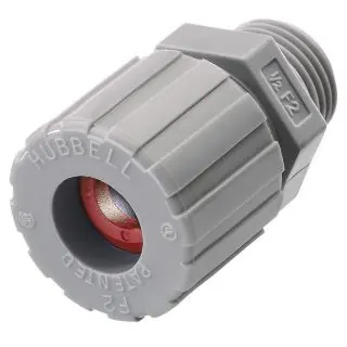 Wiring Device-Kellems SHC1021CR HWD 1/2 in Cord Connector 0.19 to 0.25 in Cable Openings