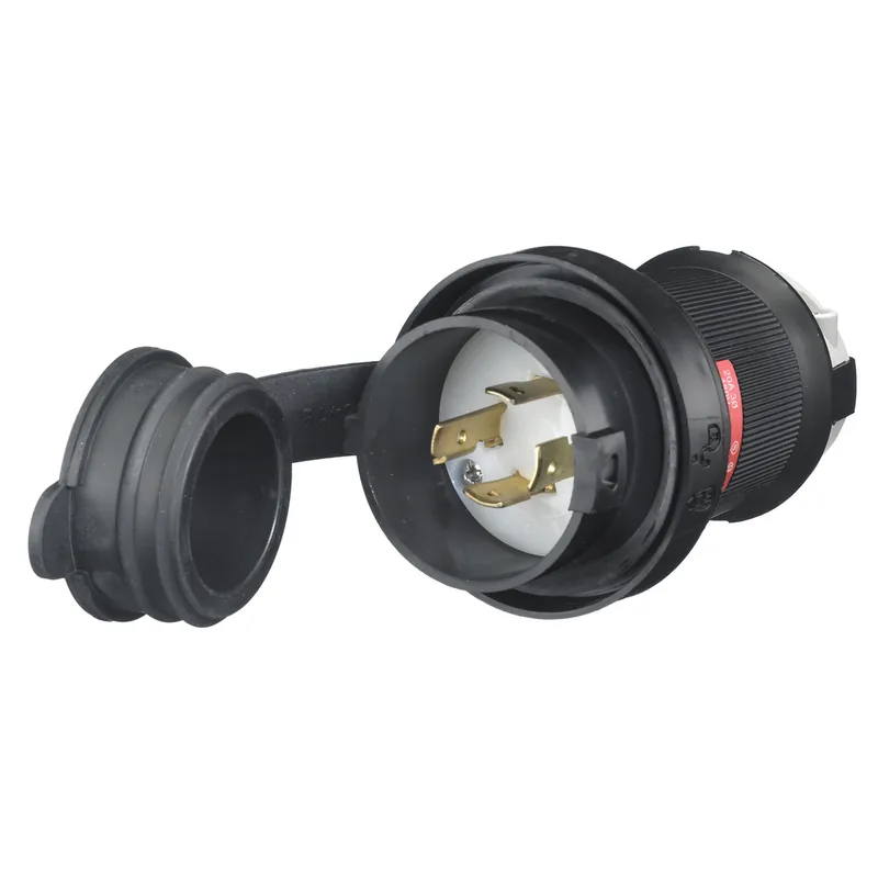 Hubbell Wiring Device-Kellems HBL2431SW HWD 3-Phase Grounding Watertight Locking Plug 480 VAC 20 A NEMA L16-20P