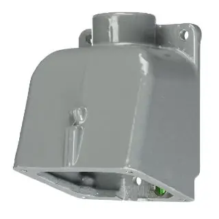 Hubbell Wiring BB301W HWD 15 Deg Angled Back Box With 1 in NPT Hub Knockout