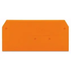 WAGO 281-329 Terminal Block End Plate 2 Conductor 281 Series Orange