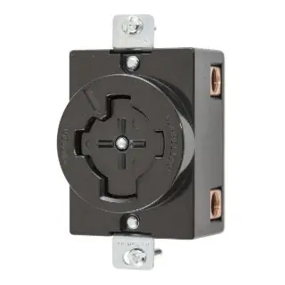 Wiring Device-Kellems HBL20403 HWD Multi-Phase Grounding Heavy Duty Single Screw Mount Locking Receptacle 600 VAC/250 VDC 20/30 A
