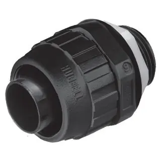 Hubbell P050NBKA HWD Wiring Device-Kellems PolyTuff Liquidtight Connector 1/2 Inch