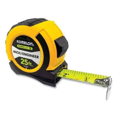 Komelon USA 52425IE Powerblade II Tape Measure 25 ft 1-1/16 in W Inch Yellow