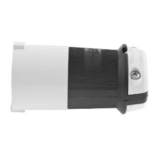 Hubbell HBL2721S 30 Amp 250 Volt 3-Pole 4-Wire NEMA L15-30P Black and White Locking Plug