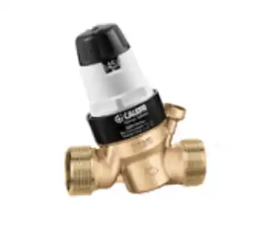 Caleffi NA535861HA PresCal 1 in Brass Pressure Reducing Valve Body with Gauge