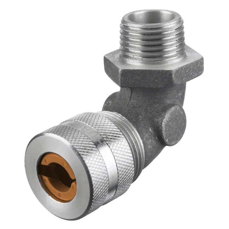 Hubbell NHC1020 3/4 Inch Male Threaded 0.13 to 0.19 Inch Machined Aluminum 90 Degrees Cord Connector