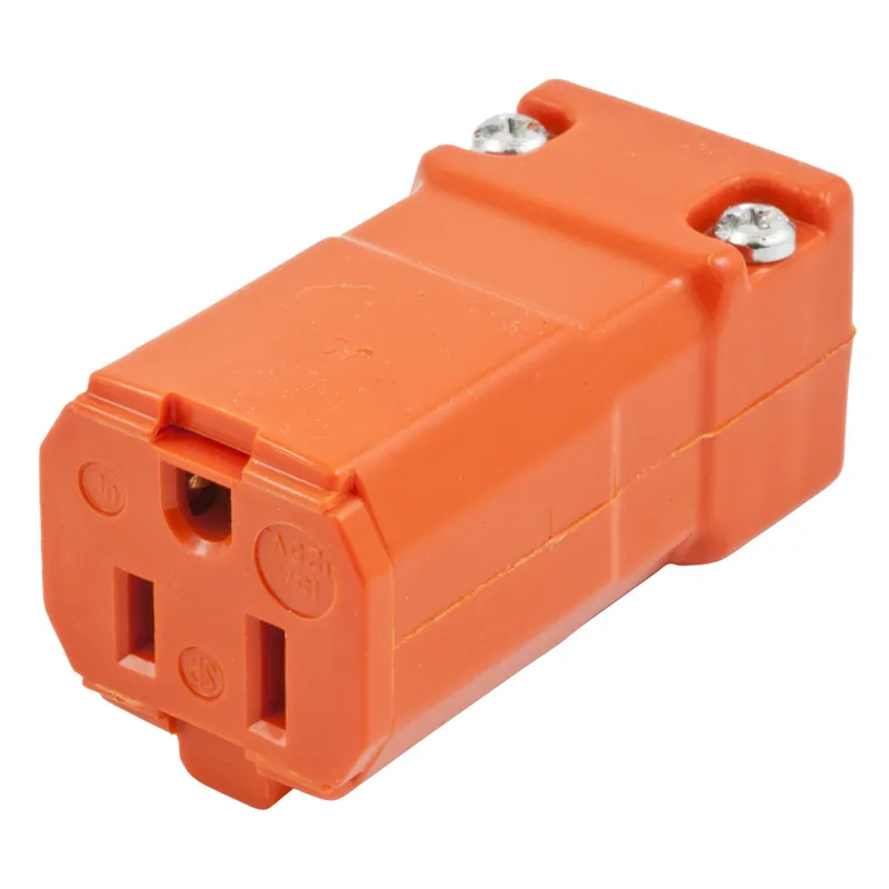 Hubbell HBL515CVO 15A 125V Valise Orange Nylon Connector Body