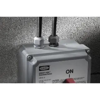 Hubbell Wiring Device-Kellems SEC100GA SEC European Style Low Profile Non-Metallic Standard Straight Cord Connector