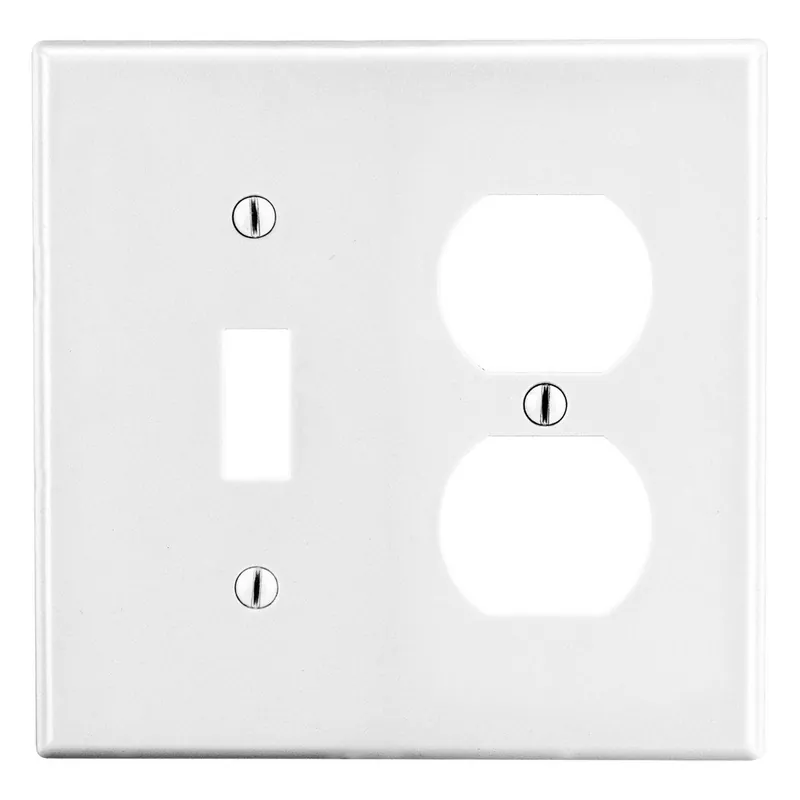 Hubbell Wiring Device-Kellems P18W HWDK P18W WALLPLATE, 2-G, 1) DUP 1)