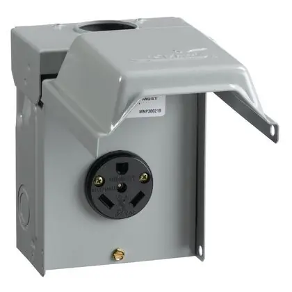Midwest Electric U013 30A Surface Unmetered RV Receptacle