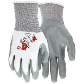 MCR Safety 9679L NXG Work Gloves Large Size Gray Nitrile Coated