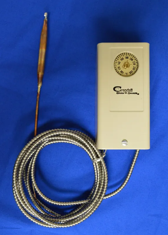 Crandall TC-4222-CS&S Two Stage Single Bulb Thermostat 10FT CAP