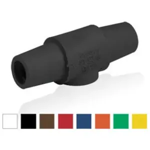 Leviton 16A24-UW 16 Series Cam-Type Taper Nose Multi-Way Connector Double Female 400 Amp Max